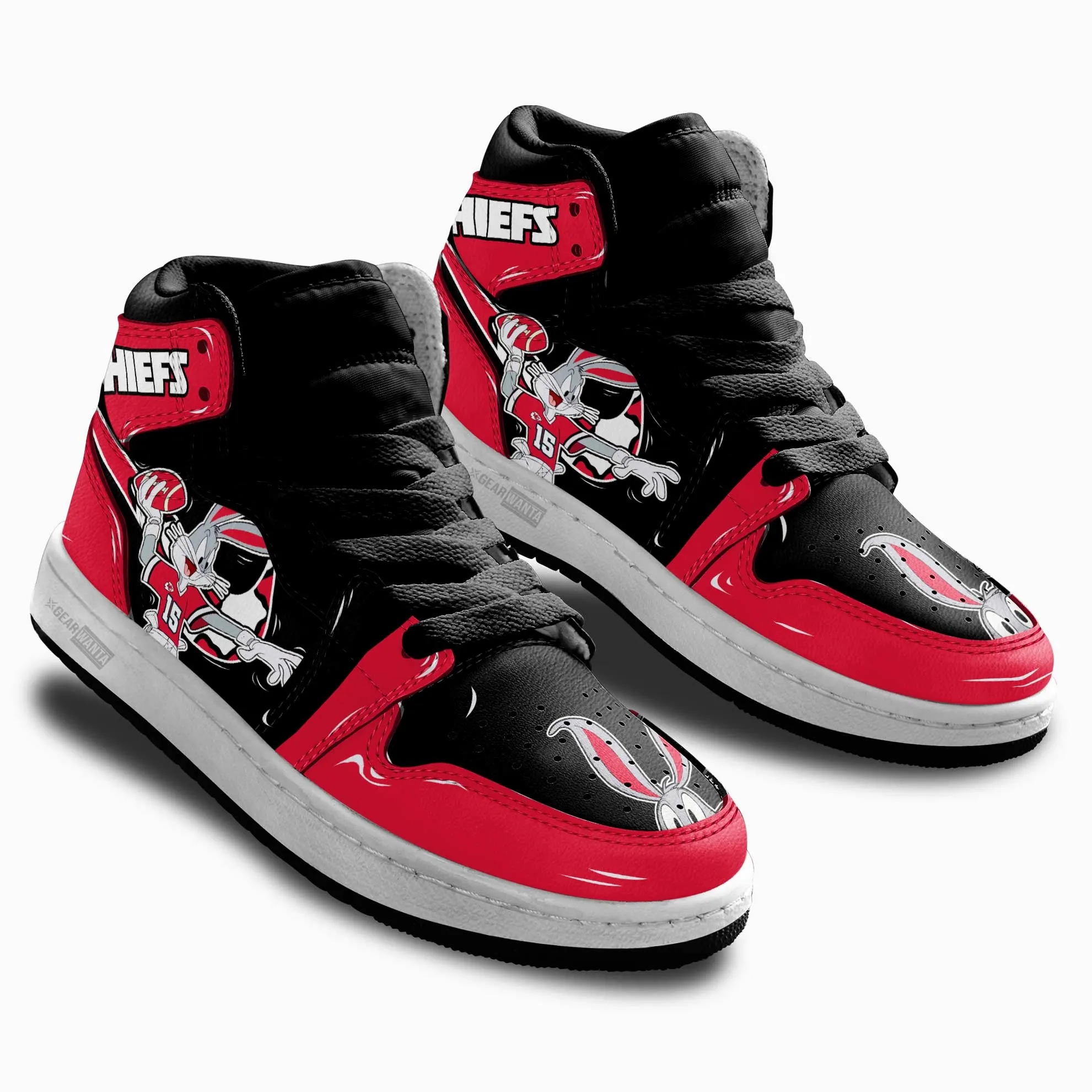 Kansas City Chiefs Kid J1s Sneakers Custom