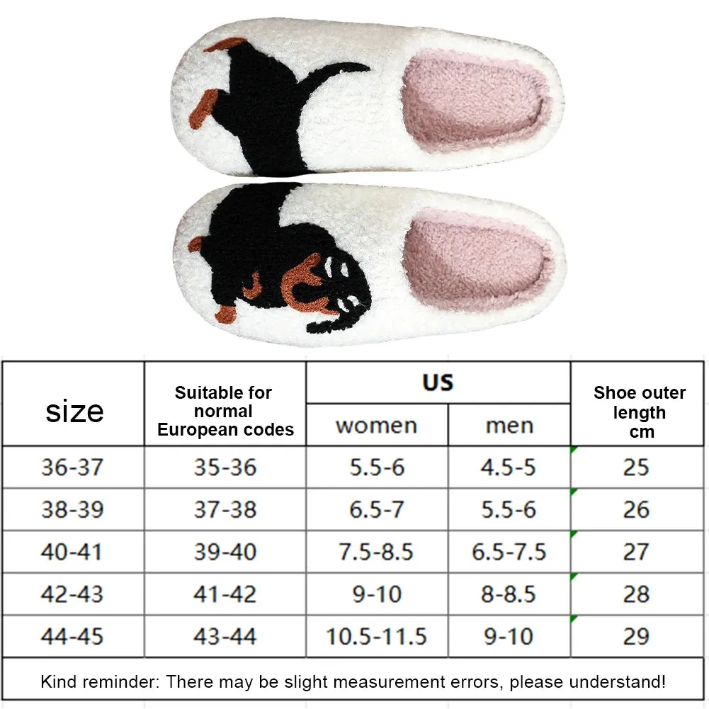 Kawaii Plush Dog Slippers 🐶✨ | Cozy Anti-Slip Warm Slides for Couples | Adorable Indoor & Outdoor Footwear!