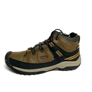 KEEN Boys Targhee Mid Waterproof Boot Brown Size 5 M Big Kid