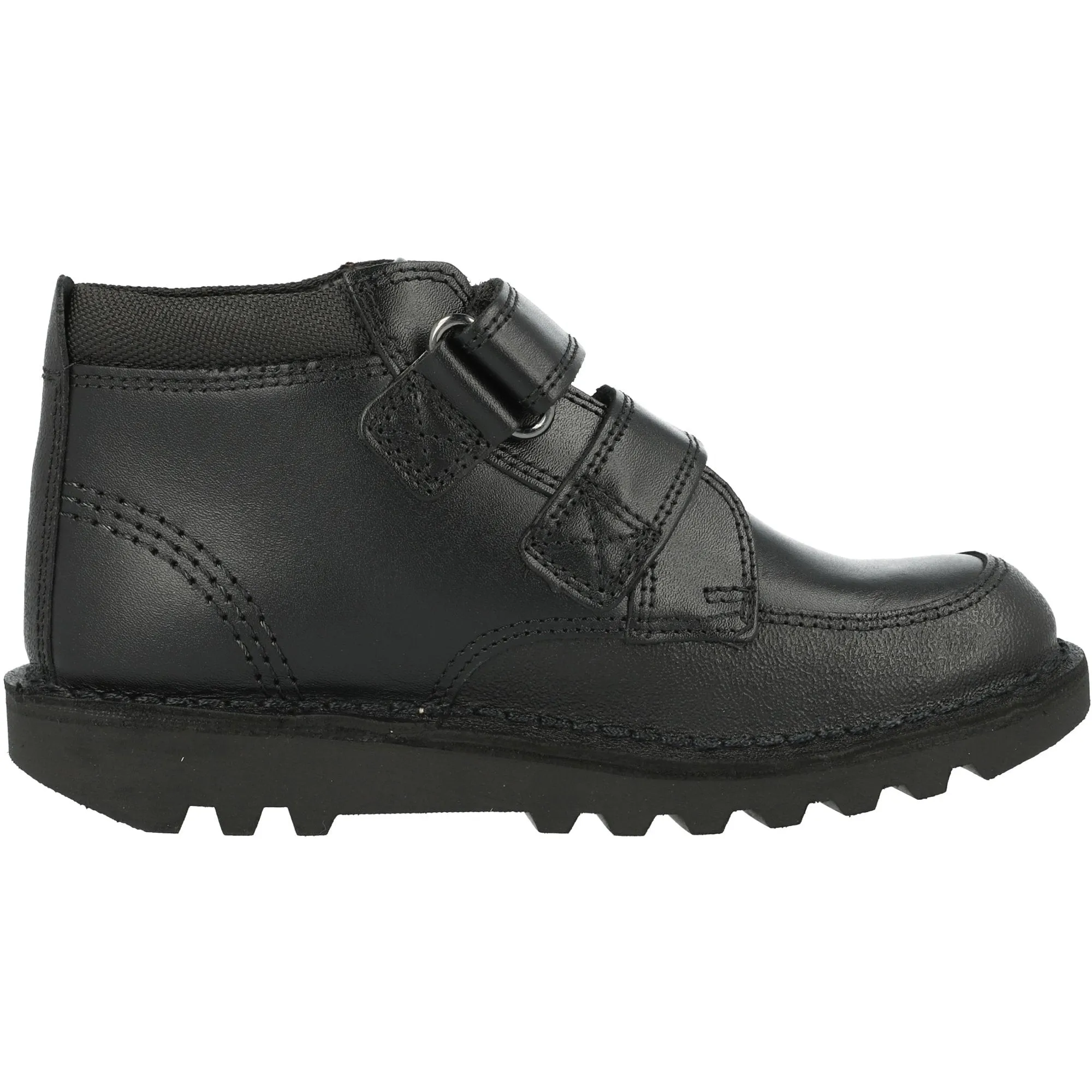 Kickers Kick Hi Black Scuff-Resistant School Shoes