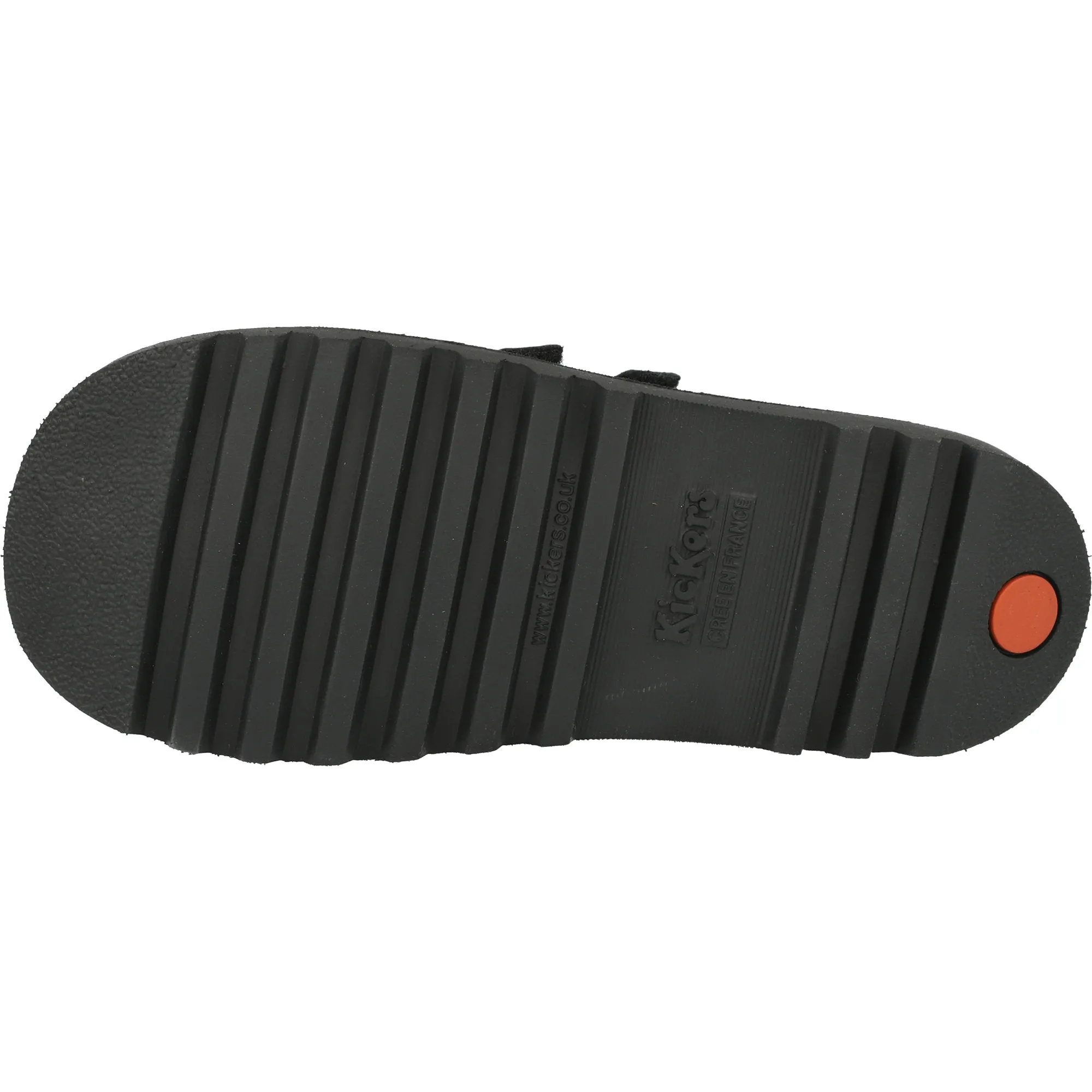 Kickers Kick Hi Black Scuff-Resistant School Shoes