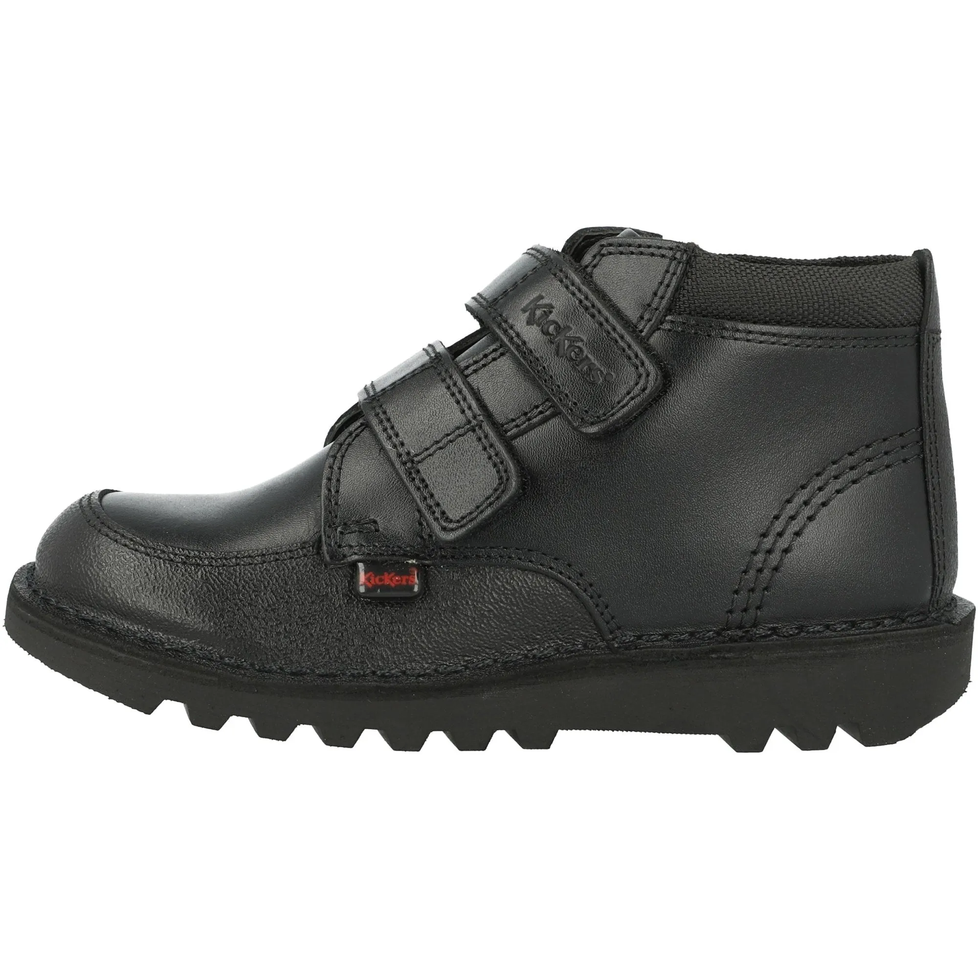 Kickers Kick Hi Black Scuff-Resistant School Shoes