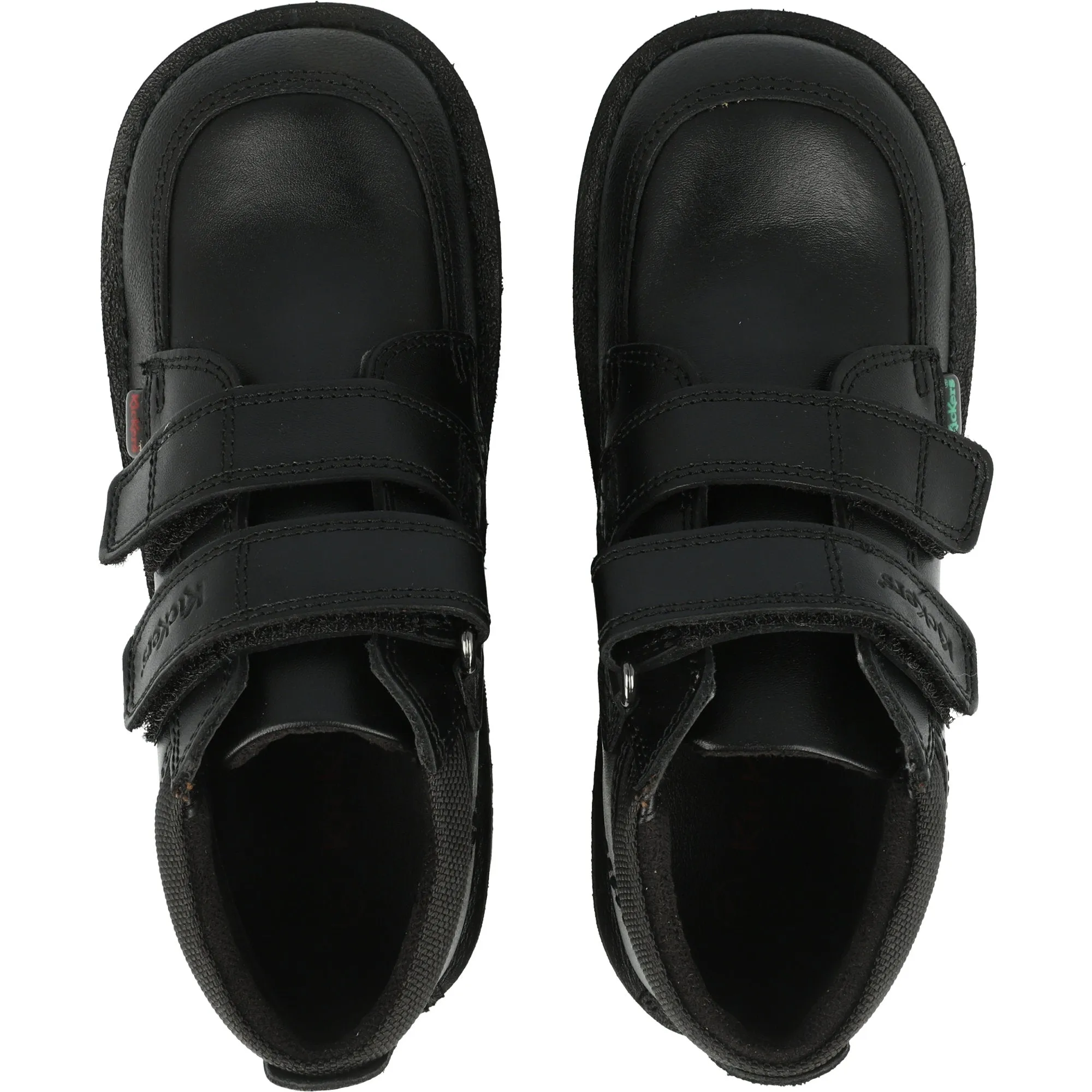 Kickers Kick Hi Black Scuff-Resistant School Shoes