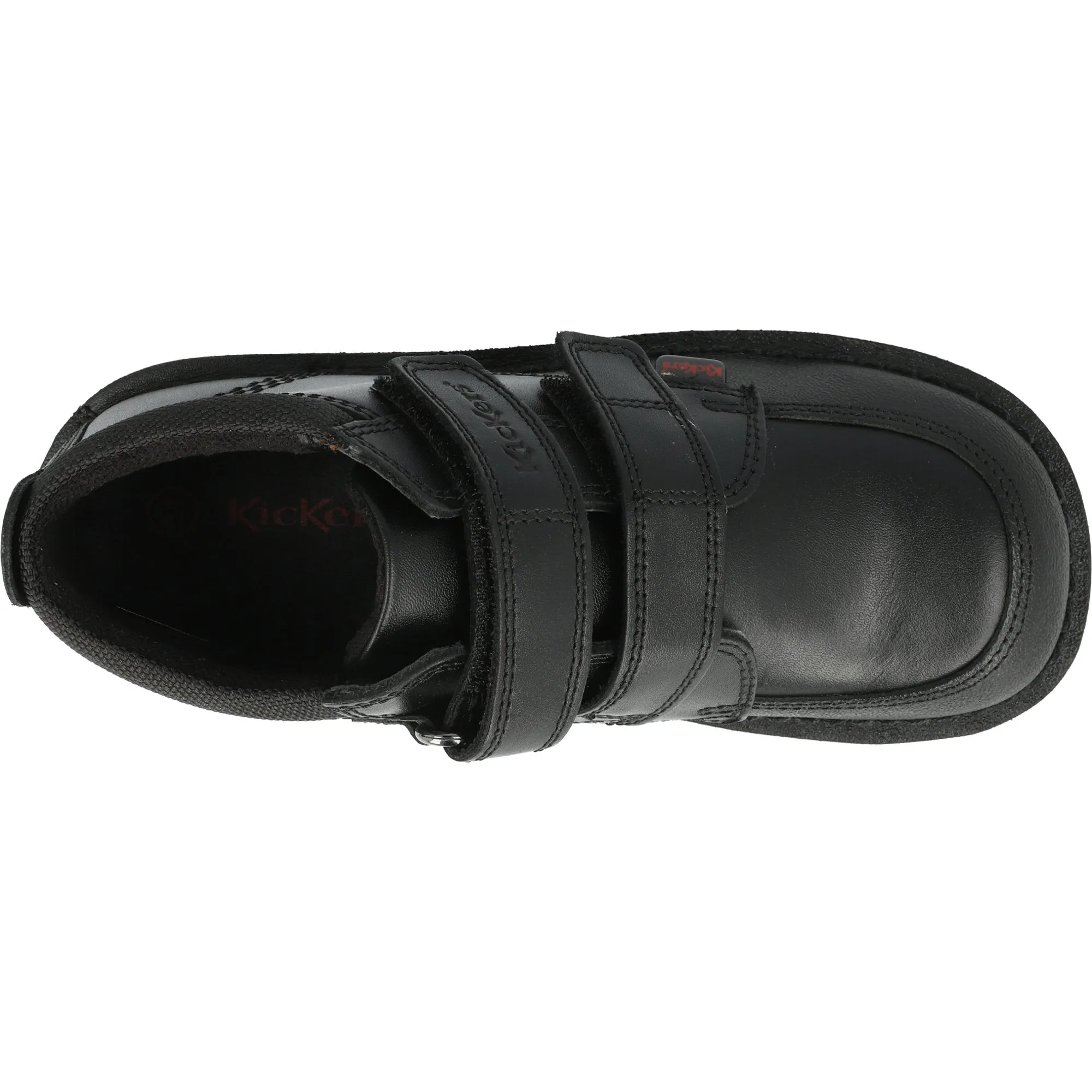 Kickers Kick Hi Black Scuff-Resistant School Shoes