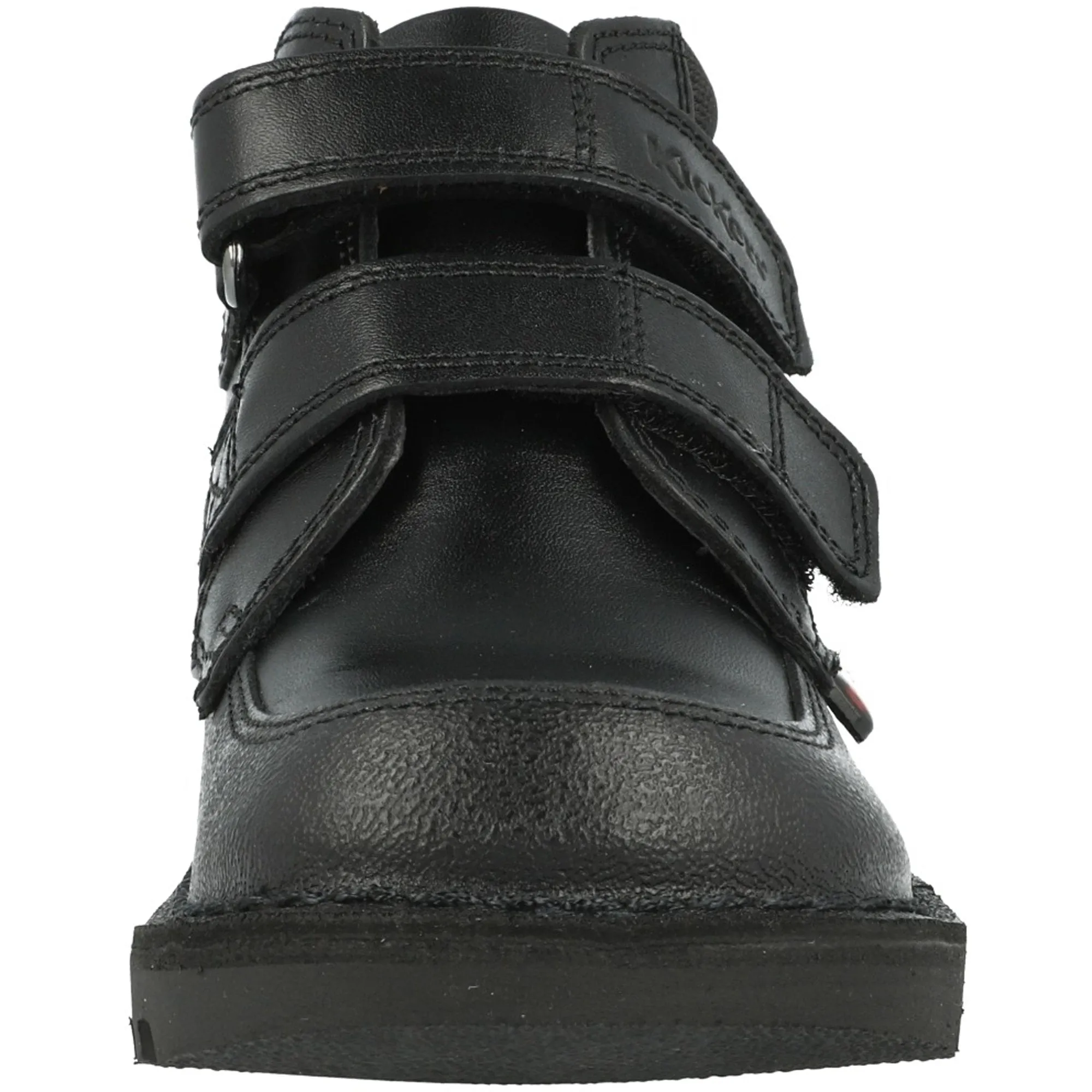 Kickers Kick Hi Black Scuff-Resistant School Shoes