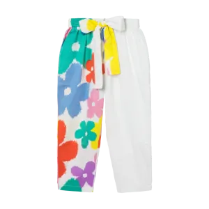 KID GIRL FLOWERS PANTS,MULTI