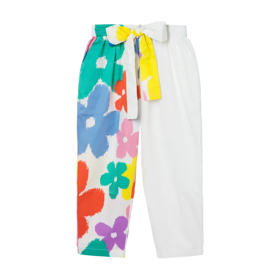 KID GIRL FLOWERS PANTS,MULTI