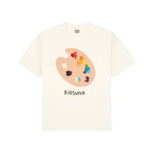 KID SUPER PAINT PALETTE TEE [NATURAL]