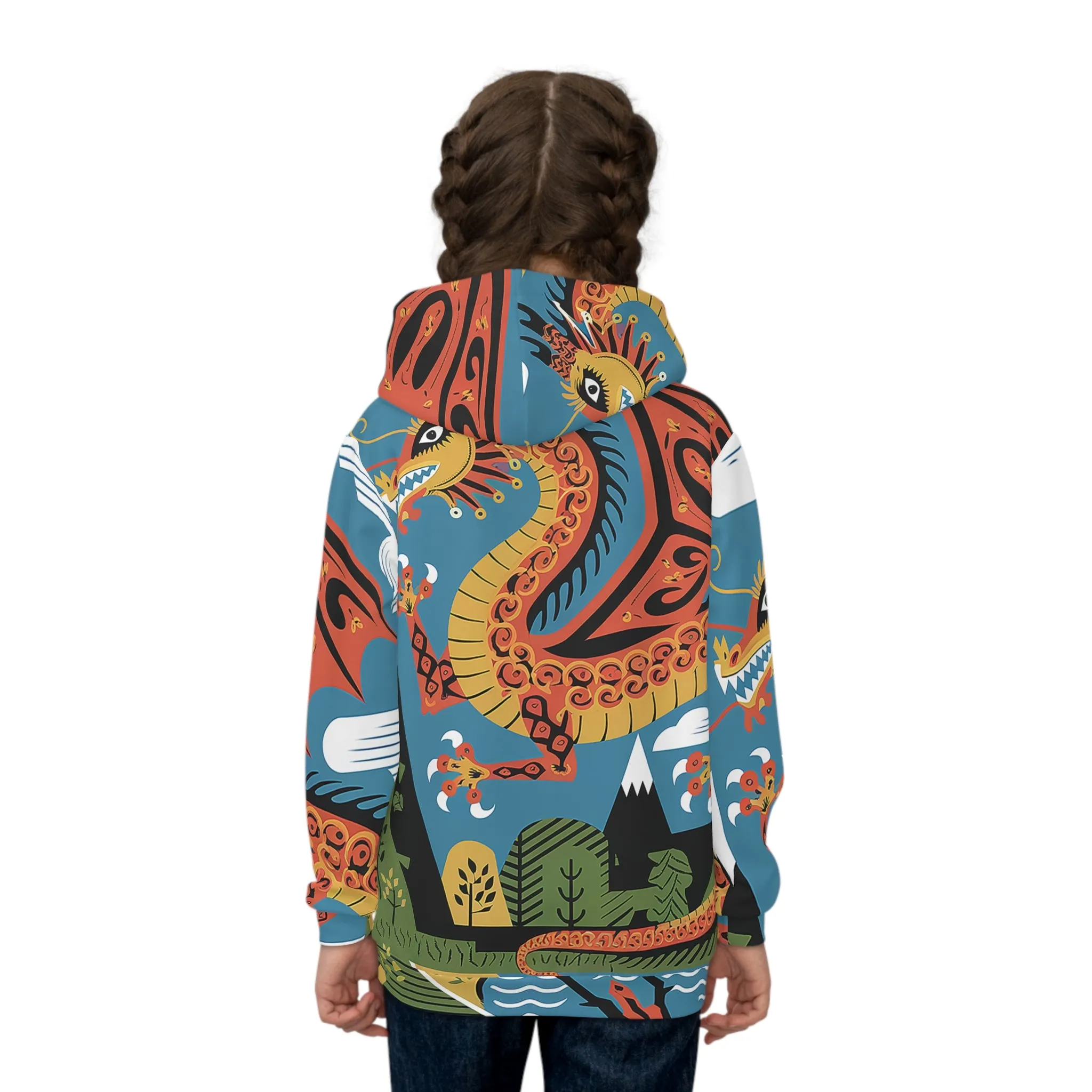 Kids Hoodie - Mexican Dragon Design