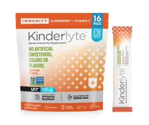 KinderLyte® 16ct Herbal Immunity Supplement Orange Citrus