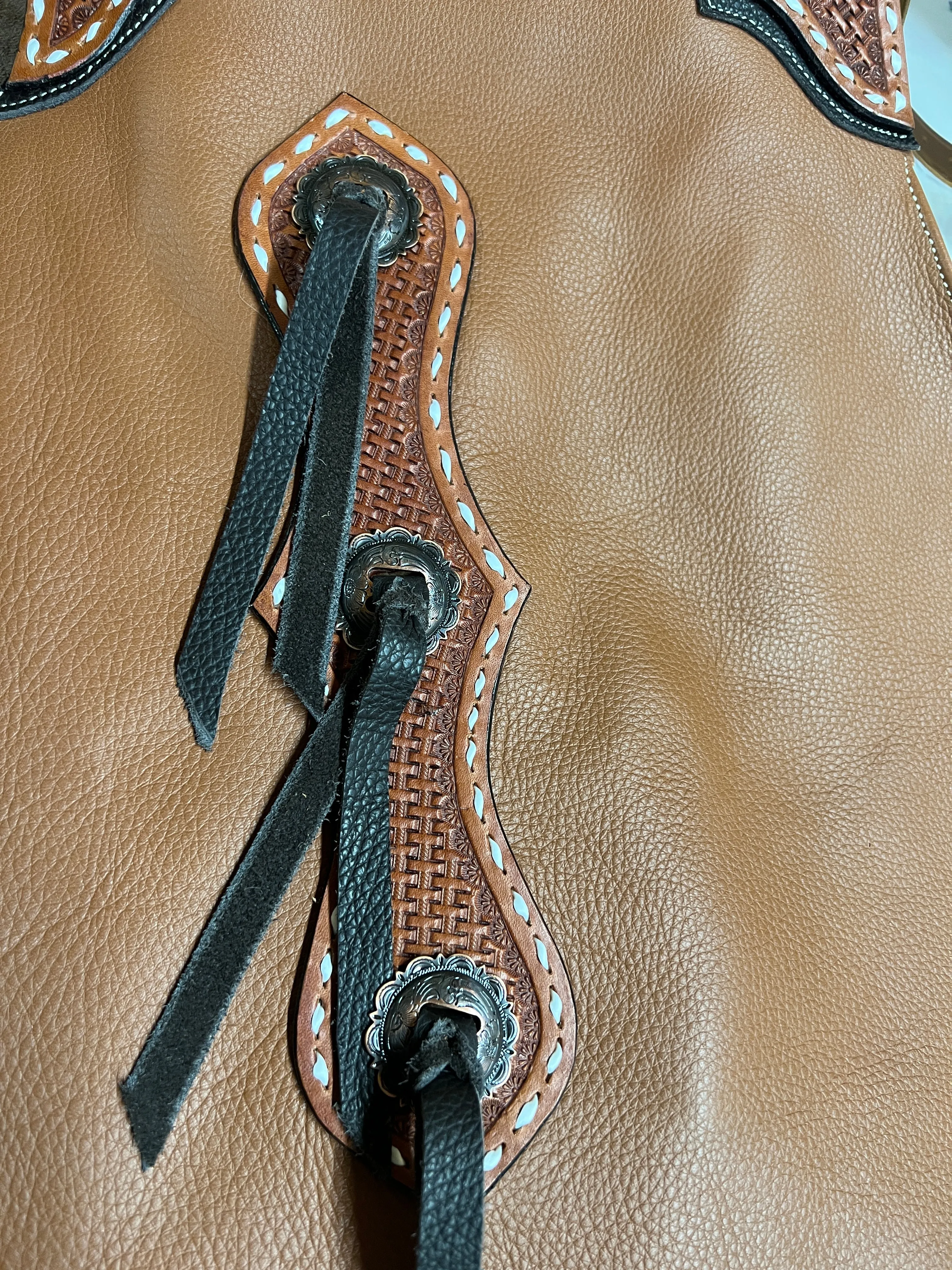 Leather Chinks in Tobacco Brown