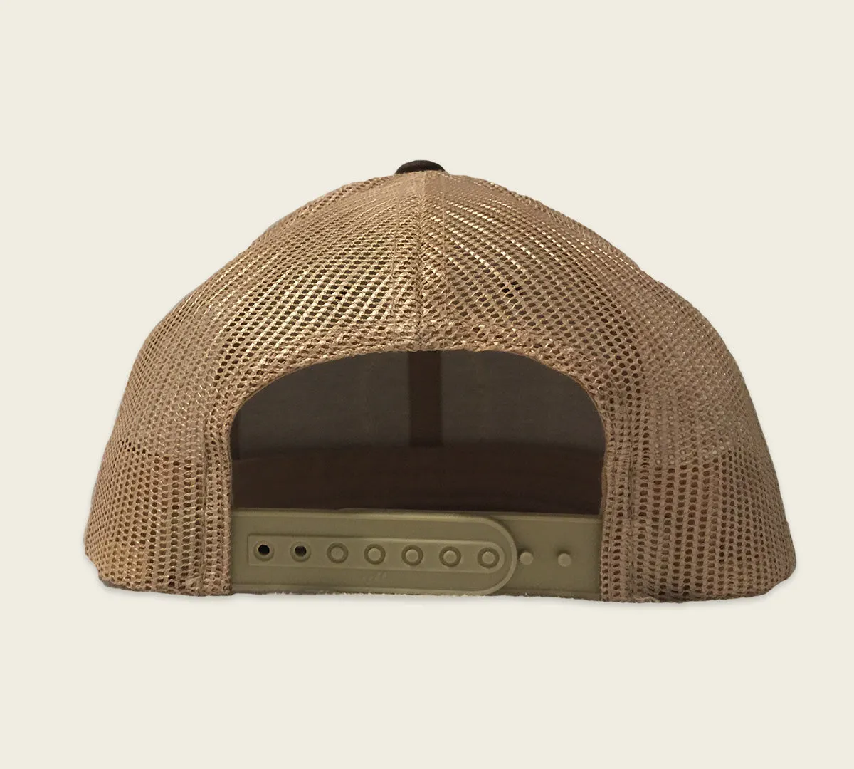 Leather Patched Meshback Hat - Hunter Green