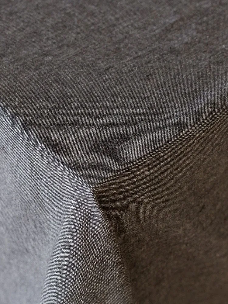 Linen House Revana Chambray Black Tablecloth
