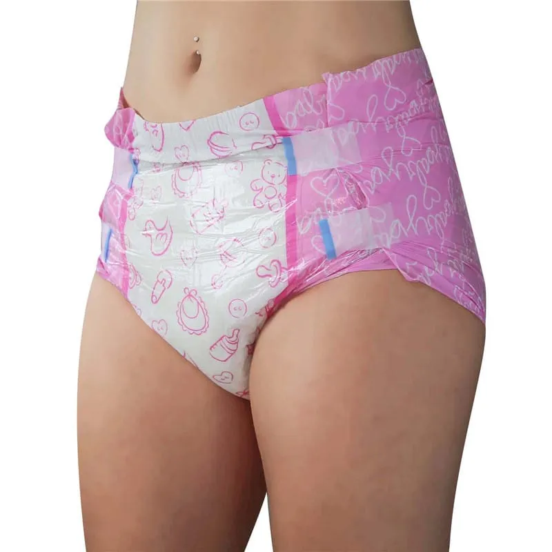 LittleForBig - Nursery Pink Printed Adult Brief Diapers