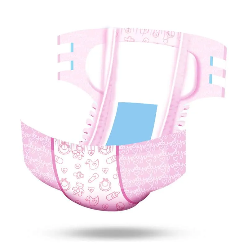 LittleForBig - Nursery Pink Printed Adult Brief Diapers