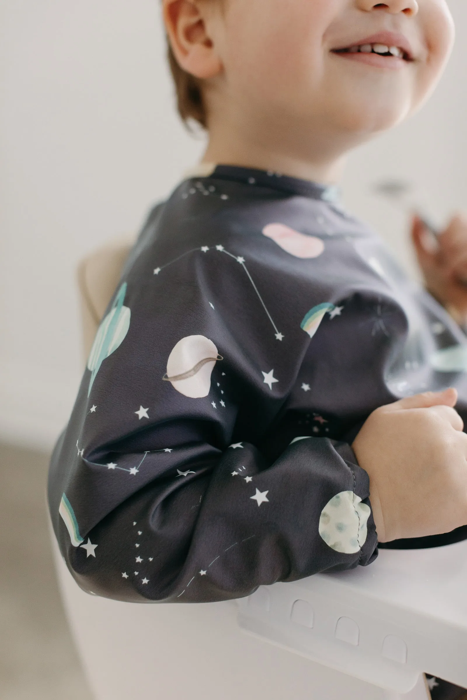 Long Sleeve Bib - Planets