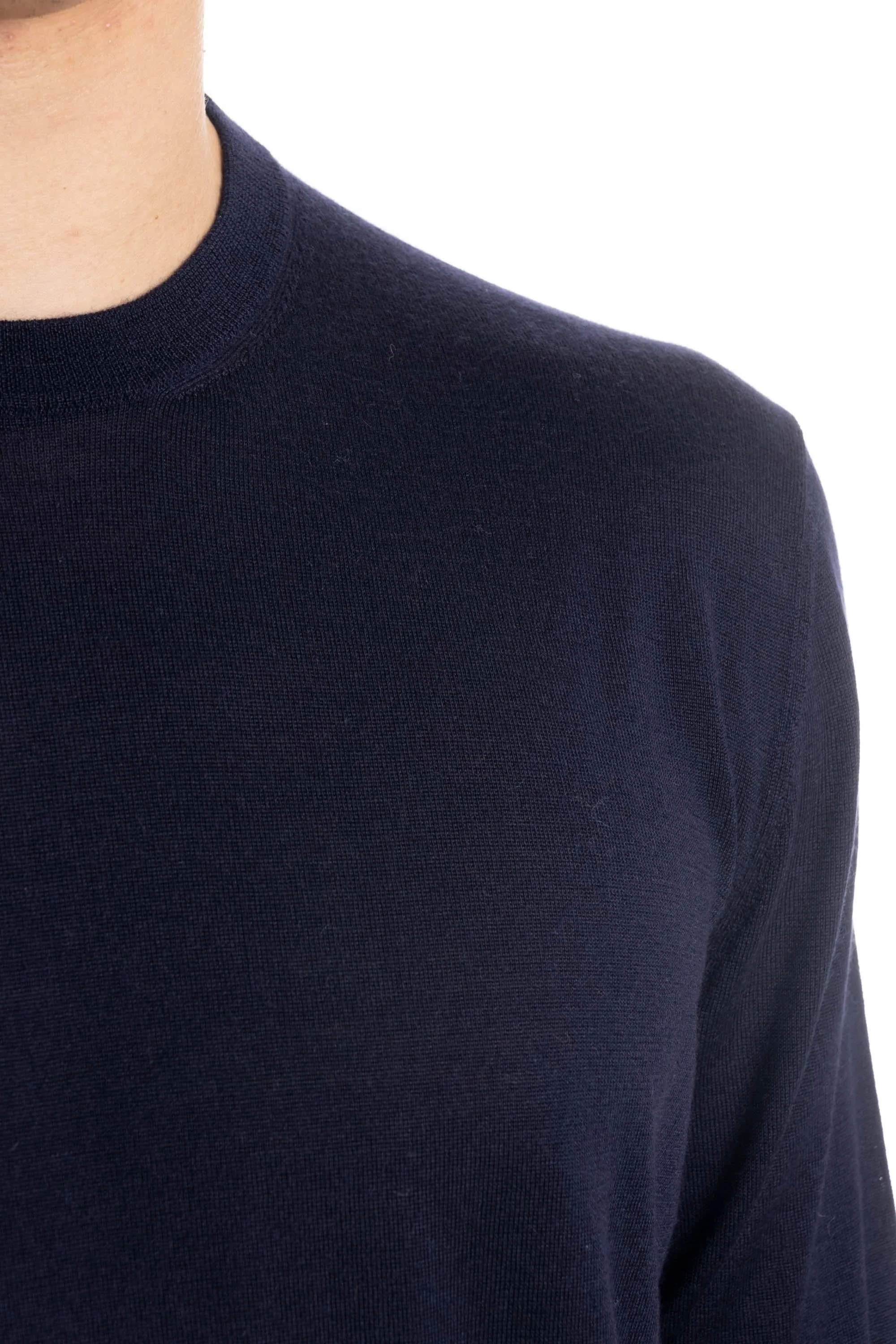 Maglia girocollo in cashmere-seta