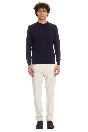Maglia girocollo in cashmere-seta