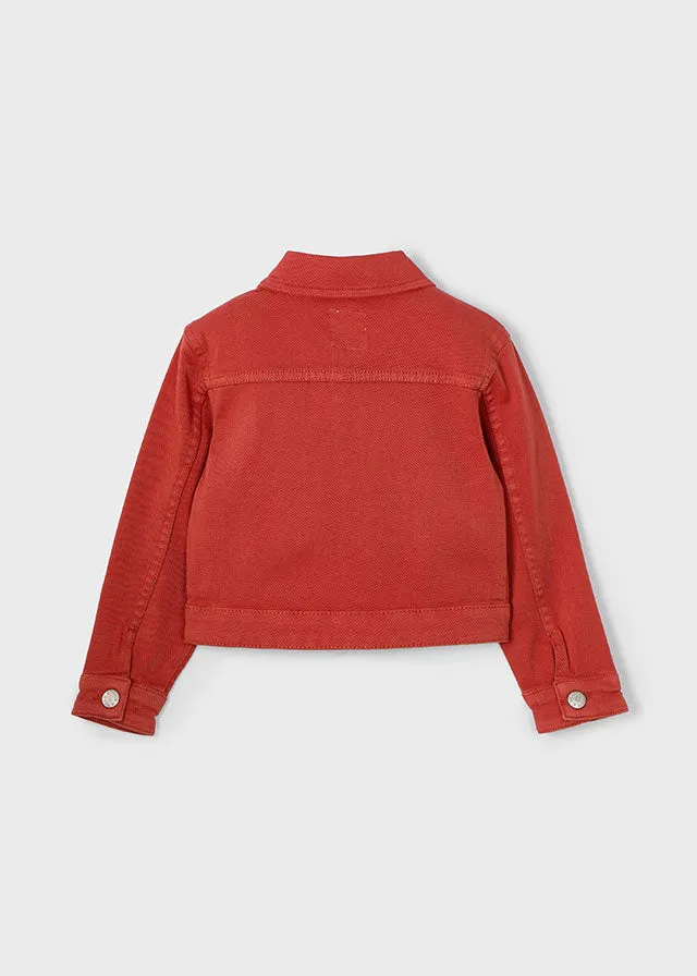 Mayoral Girls Red Twill Jacket