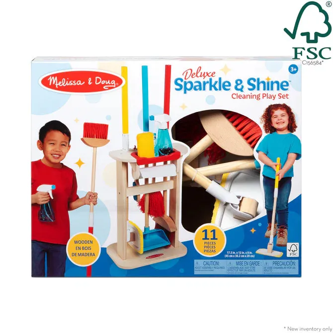 Melissa & Doug Let's Play House! Deluxe Sparkle & Shine Cleaning Set
