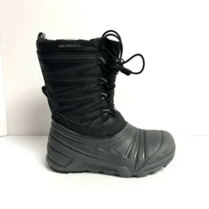 Merrell Boys Snow Quest Lite 3 Waterproof Boot Black Size 4 M Big Kid