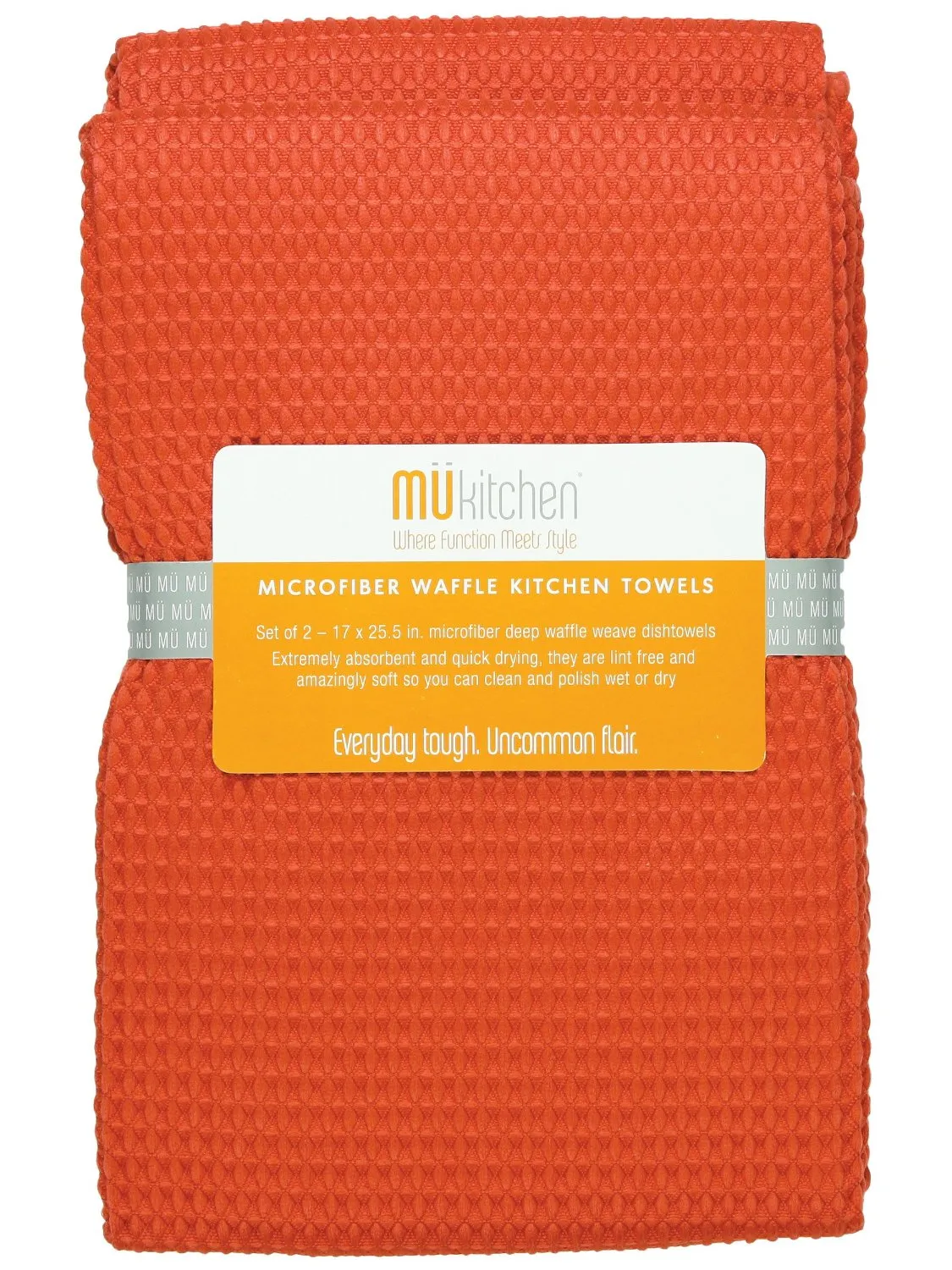 Microfiber Dish Towel Set of 2 Coral