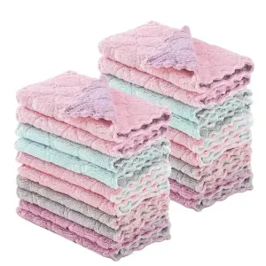 Microfiber Towels - Absorbent Kitchen Cleaning Cloth