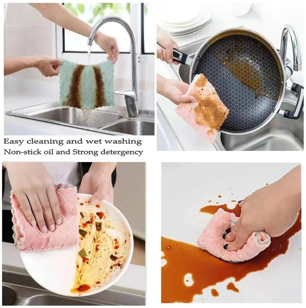 Microfiber Towels - Absorbent Kitchen Cleaning Cloth