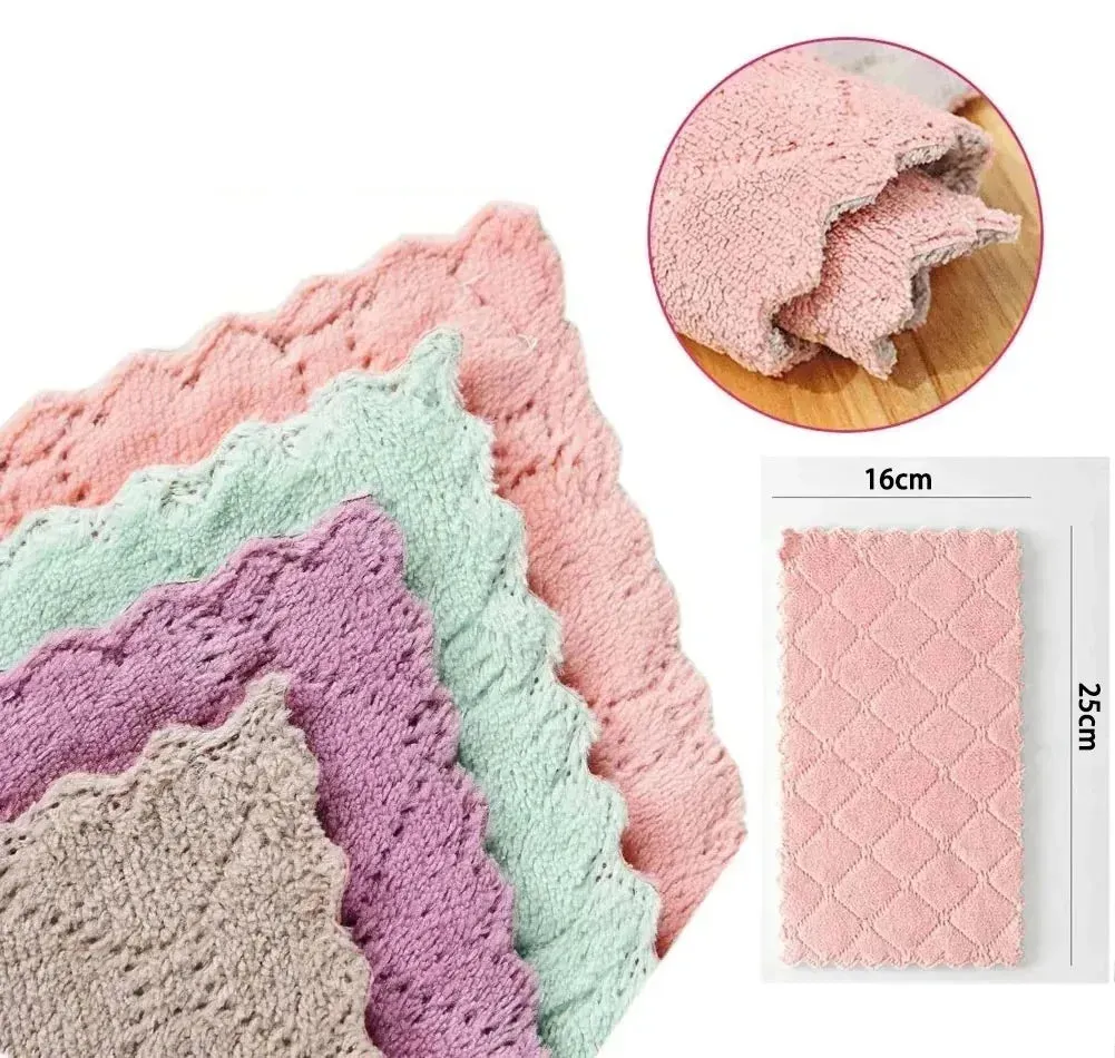 Microfiber Towels - Absorbent Kitchen Cleaning Cloth