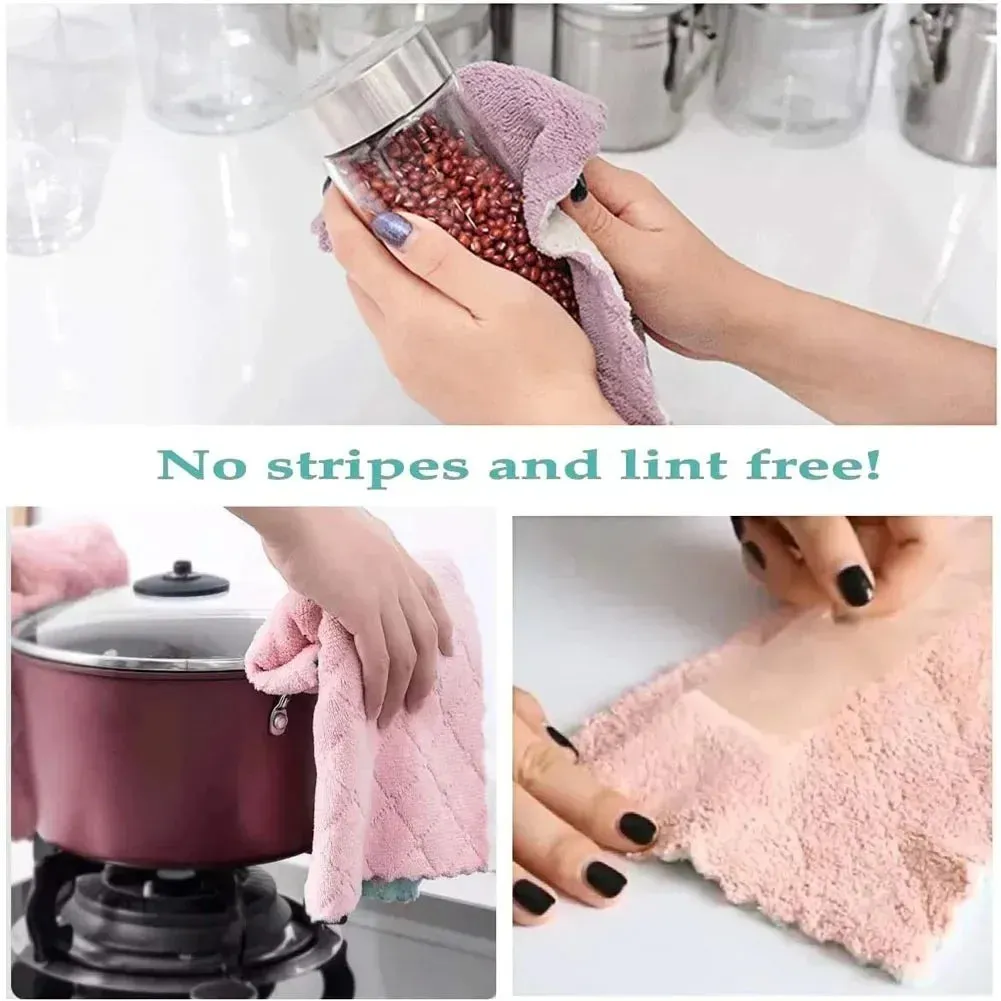 Microfiber Towels - Absorbent Kitchen Cleaning Cloth