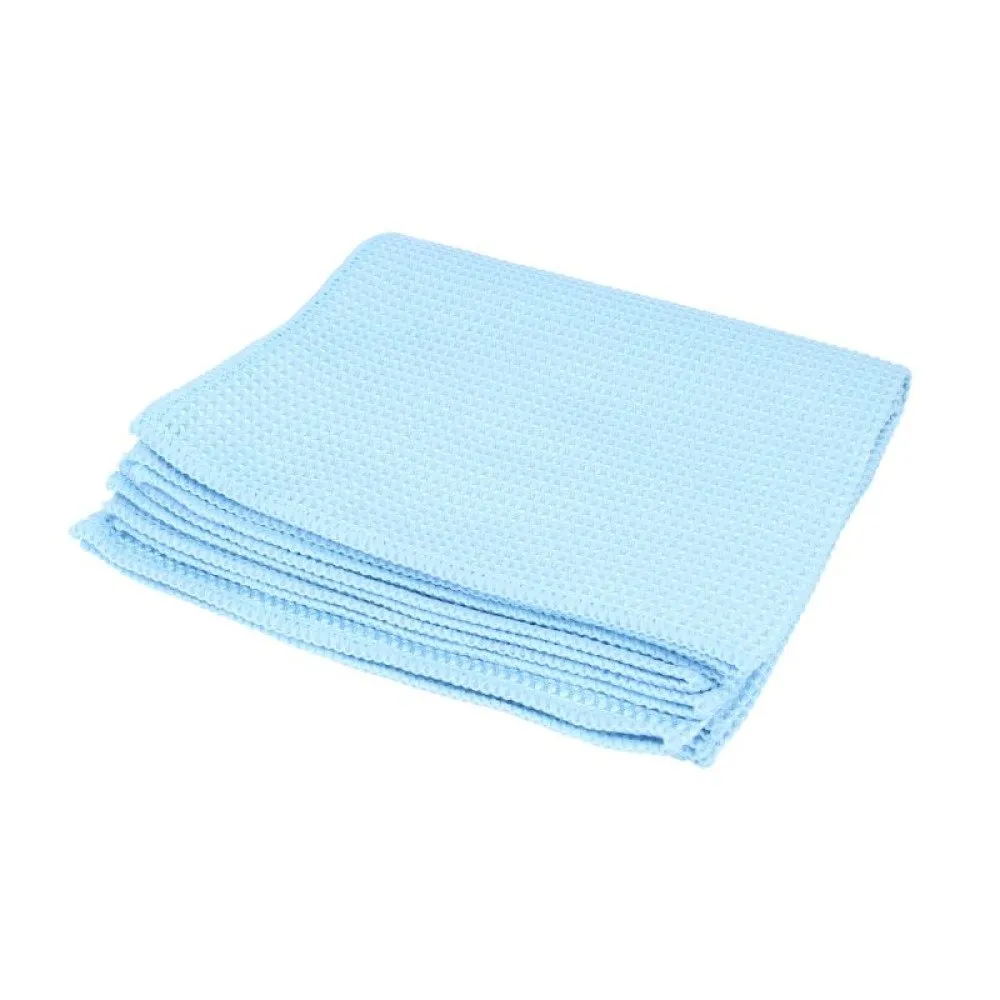 Microfibre Cloth Kaja Waffle, Blue, 320gsm, 40 x 40cm