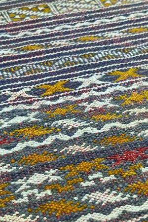 Moroccan area rug from Tifelt, Vegetable silk fabric, 5'4" x 7'0" or 162 cm x 213 cm