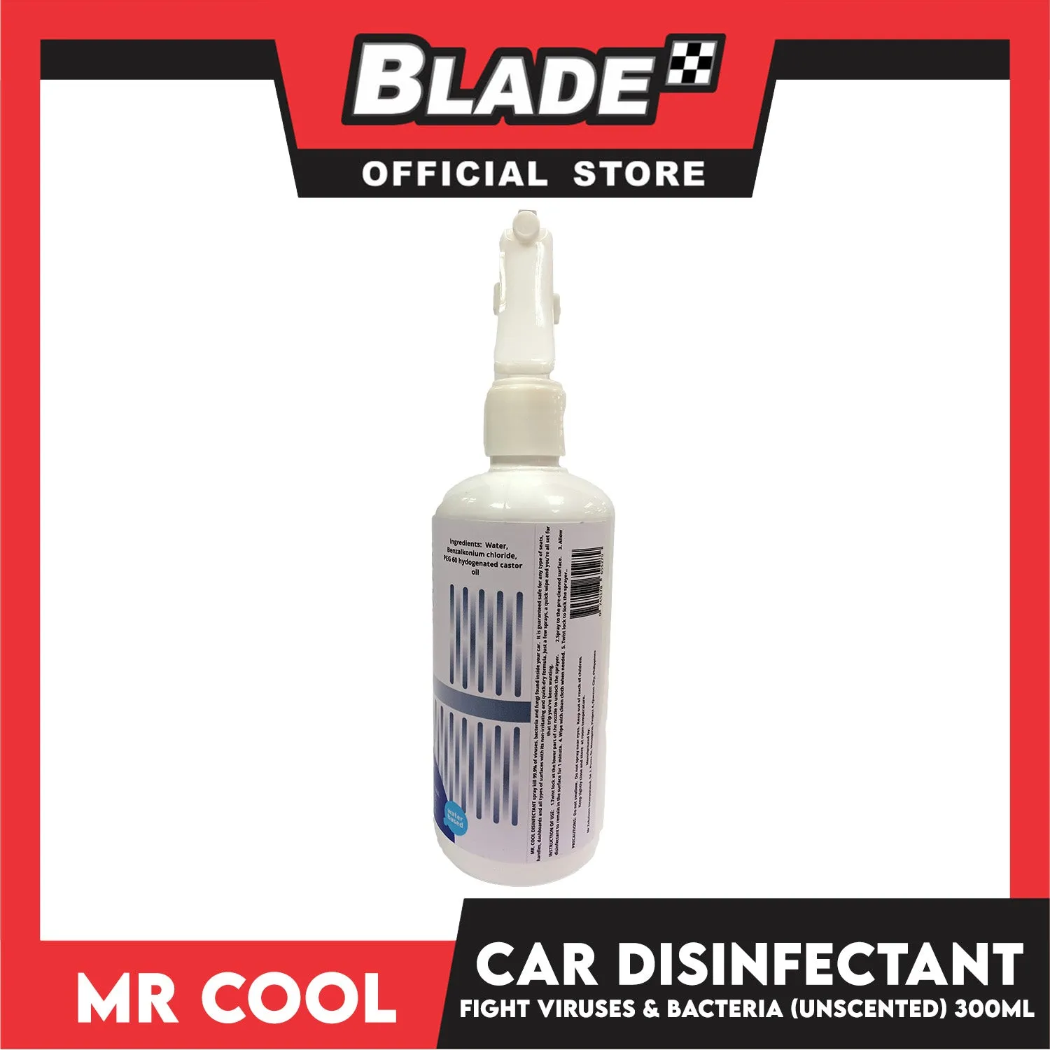 Mr. Cool Disinfectant for Cars 300ml (Unscented)