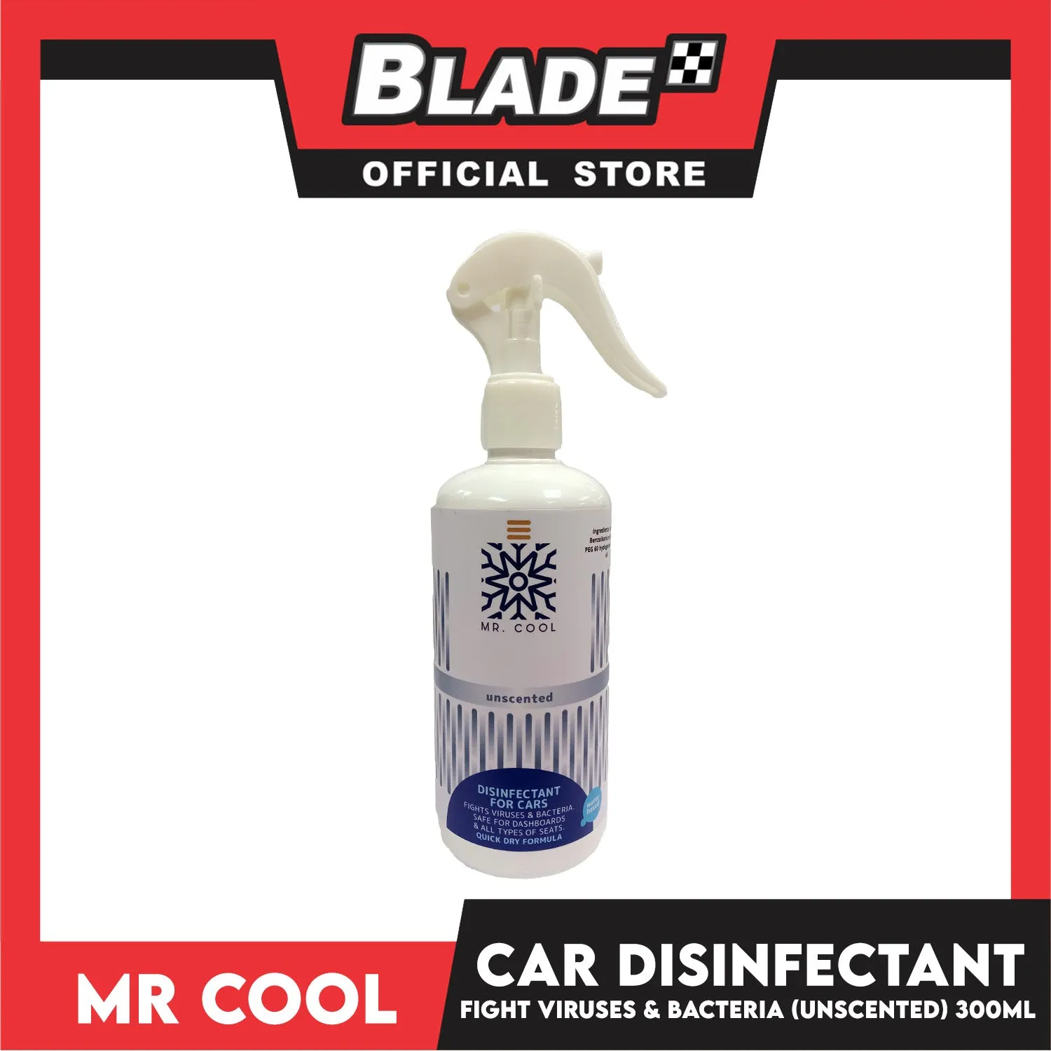 Mr. Cool Disinfectant for Cars 300ml (Unscented)