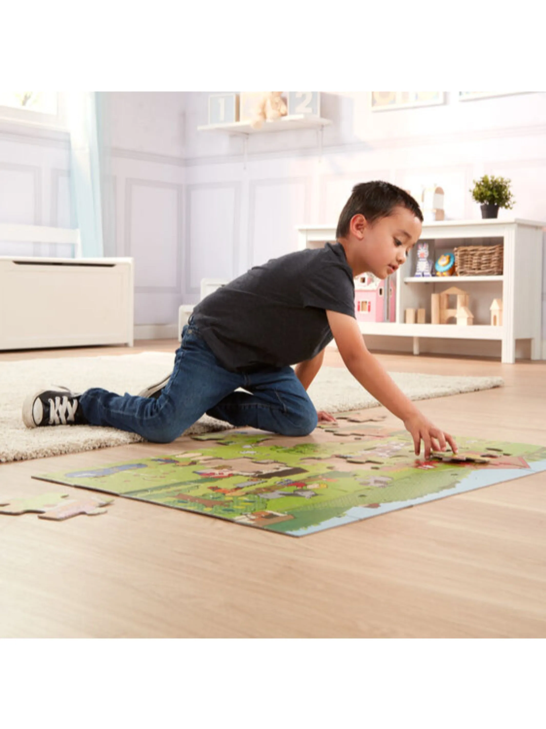 Natural Play Floor Puzzle: On the Farm