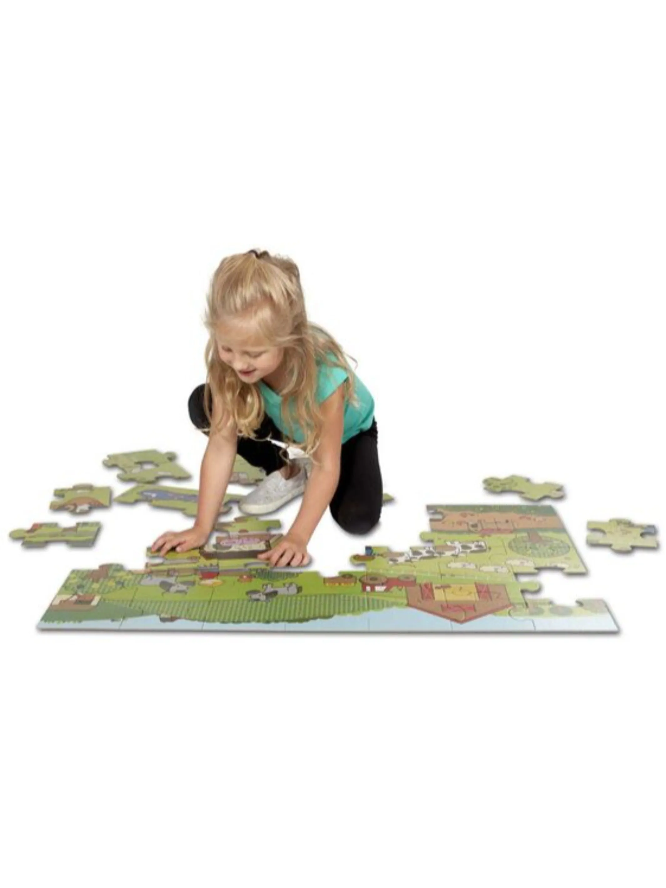 Natural Play Floor Puzzle: On the Farm