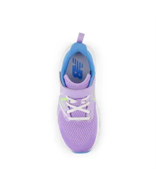 New Balance Kids Rave Run v2 Bungee Lace with Strap - Lilac Glo