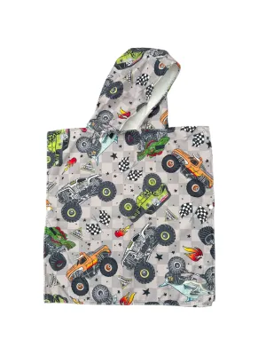 NEW! Checkered Monster Jam Hooded Towel