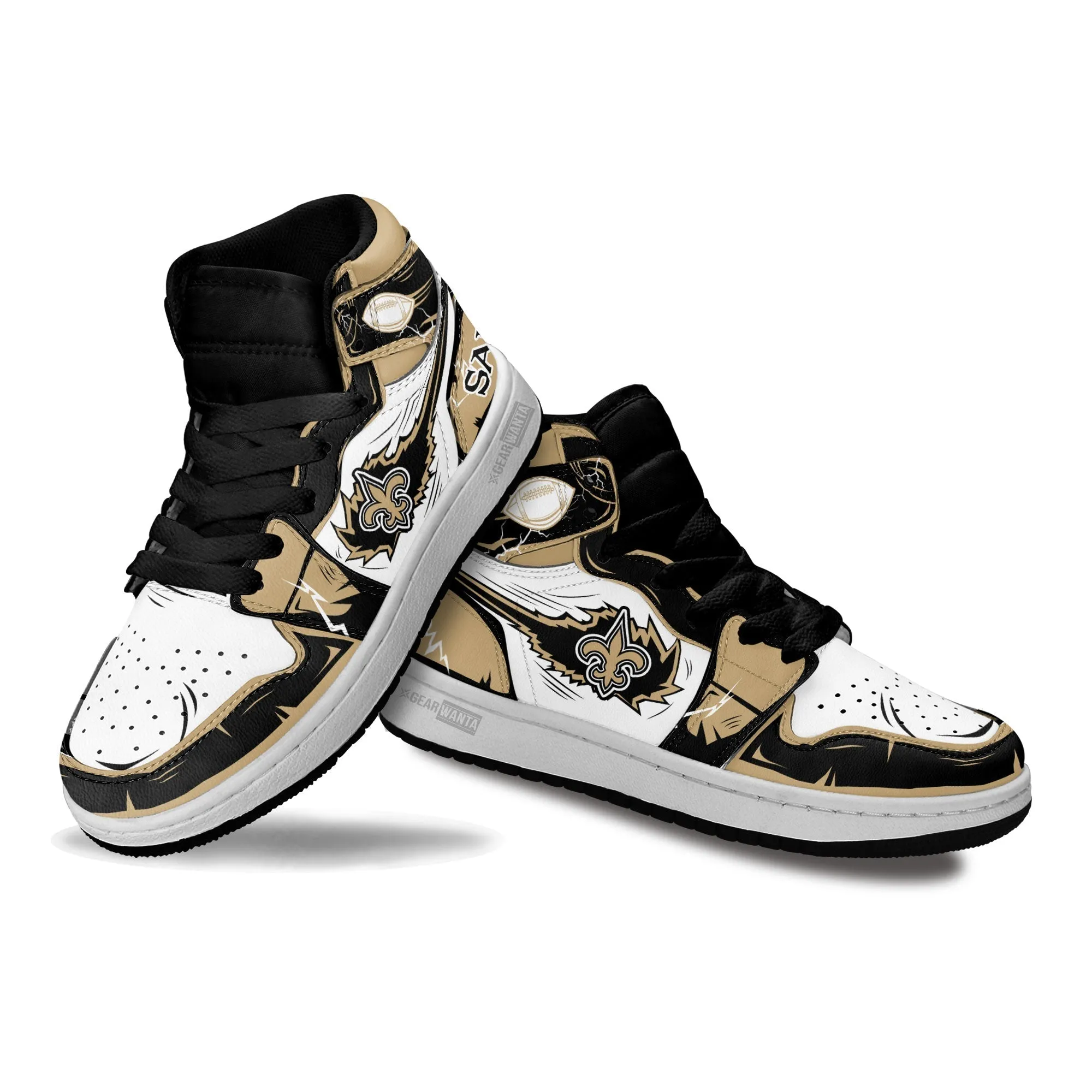 New Orleans Saints Kid J1s Sneakers Custom