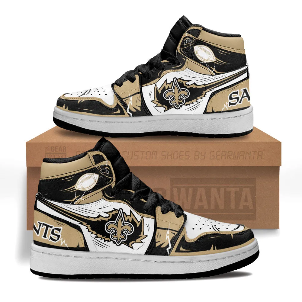New Orleans Saints Kid J1s Sneakers Custom