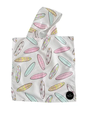 NEW! Pink Surfboard Hooded Towel