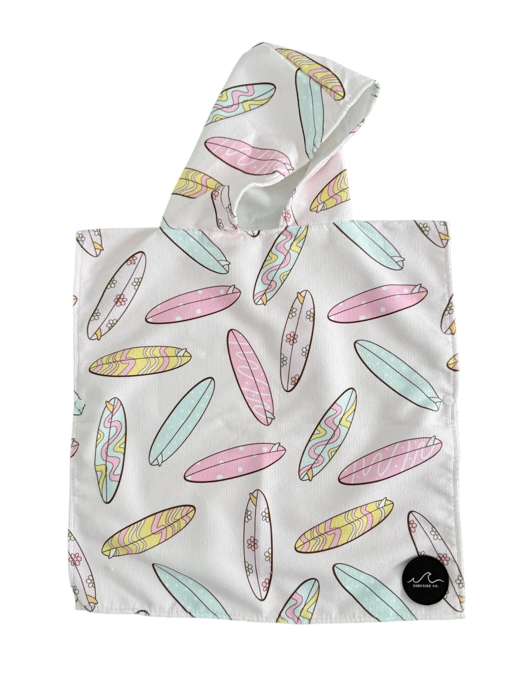 NEW! Pink Surfboard Hooded Towel