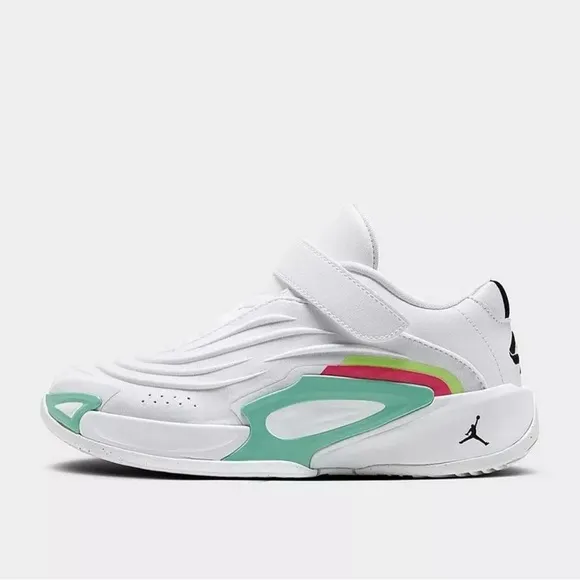 NIB PS Little Kid Jordan Luka 3  'Photo Finish' HQ5059 107 White/Black/Volt Glow