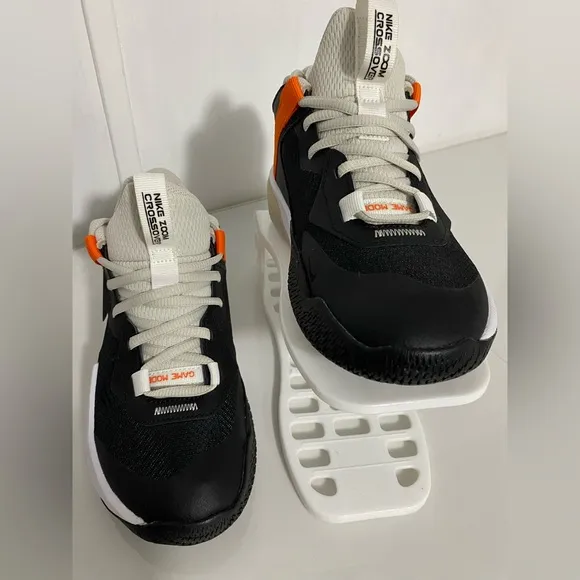 Nike Air Zoom Crossover GS Black White Junior Kid Basketball  SZ 4.5 DC5216-004