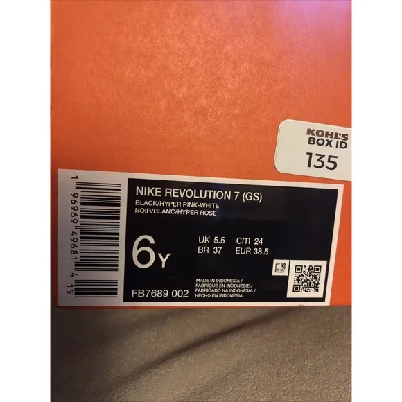 Nike Girls' Little Kids' Revolution 7 Running School Shoes Active Pink
