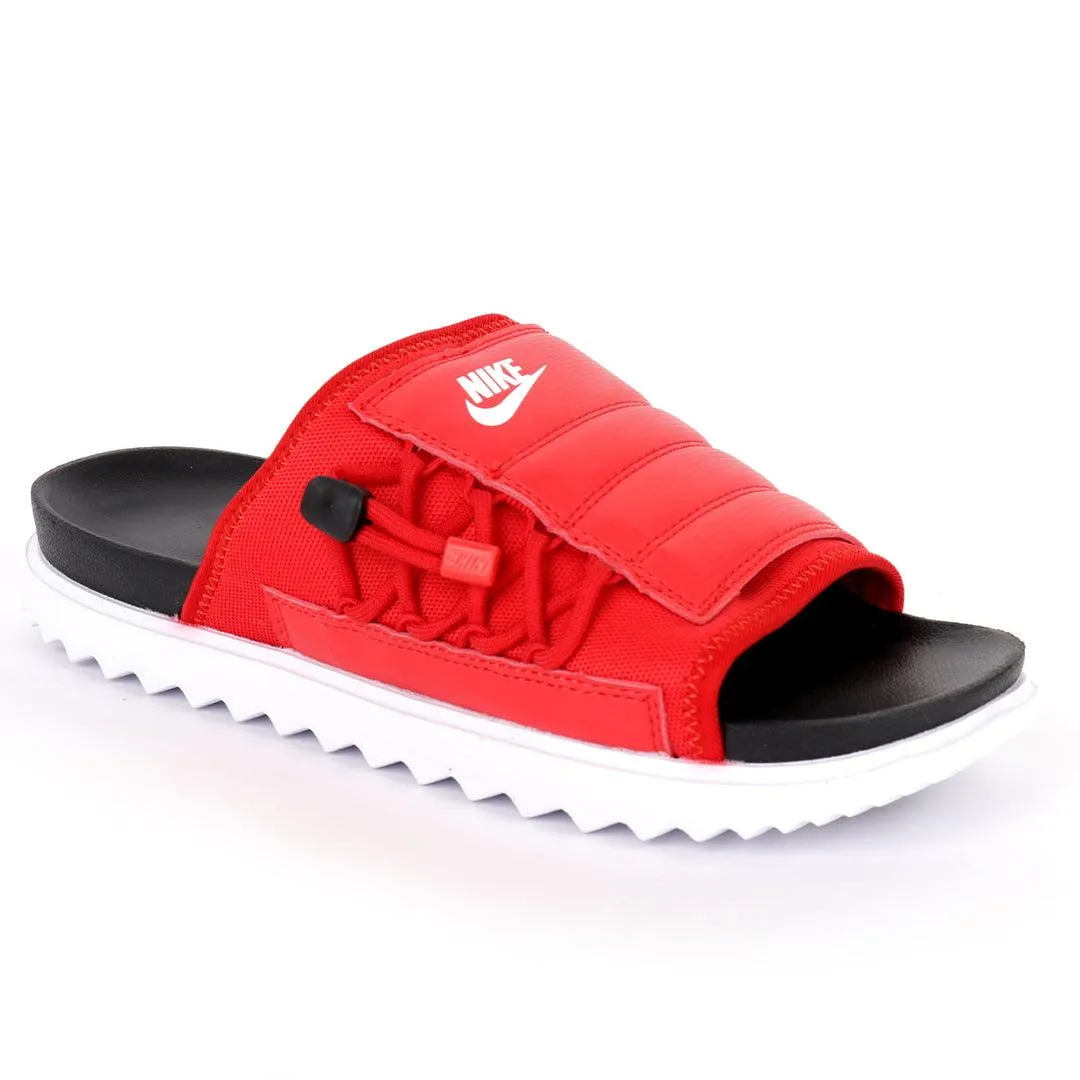 NK Asuna Red Slide With White Rubber Sole