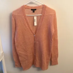 NWT J Crew XXS Peach Cardigan Button Down Sweater
