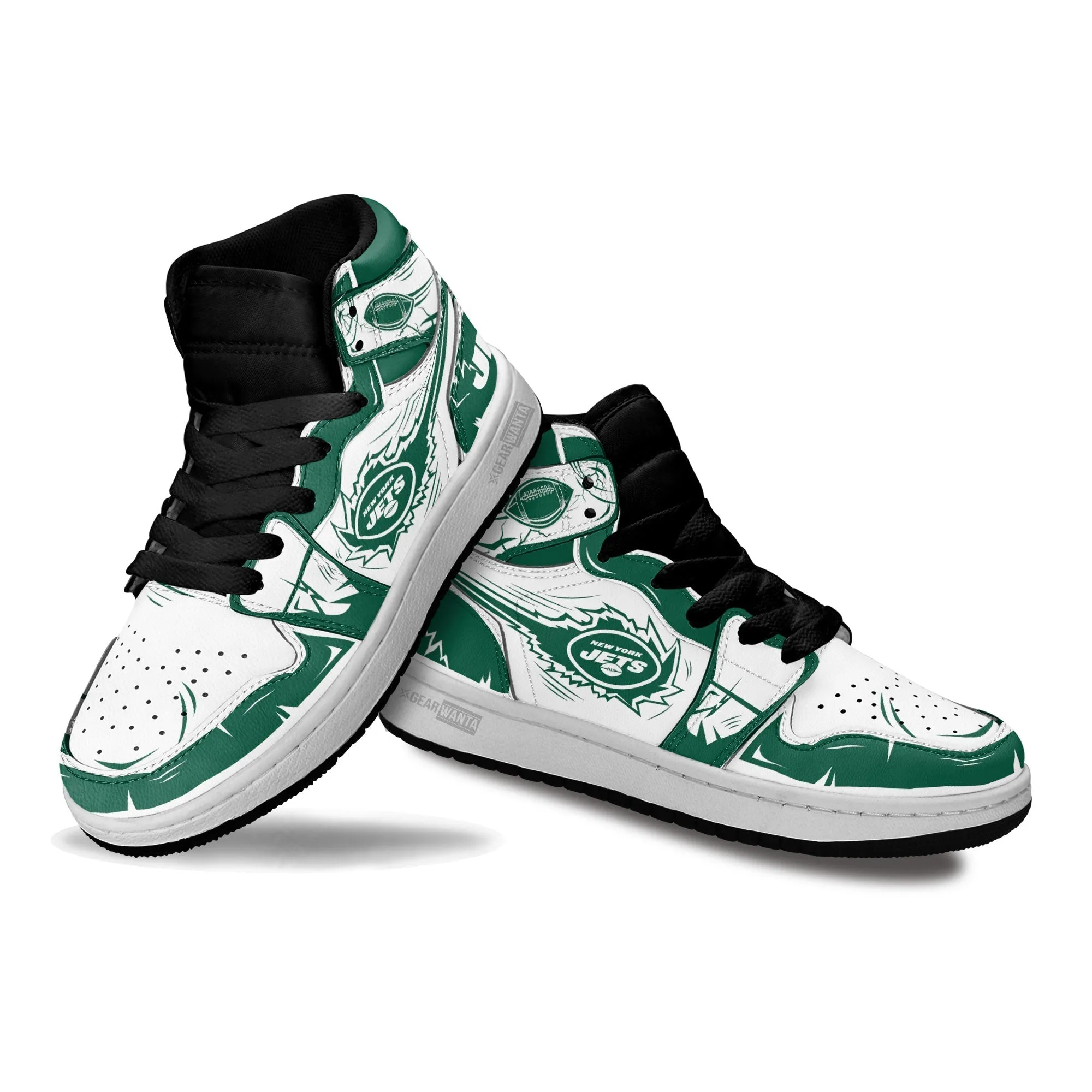 NY Jets Kid J1s Sneakers Custom