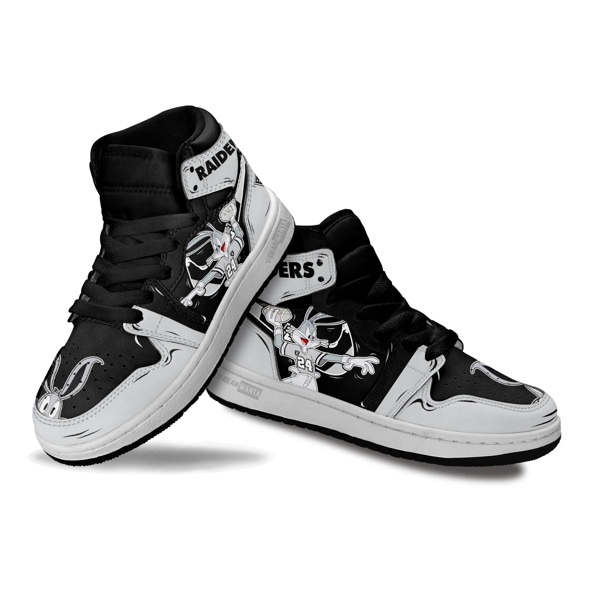 Oakland Raiders Kid J1s Sneakers Custom