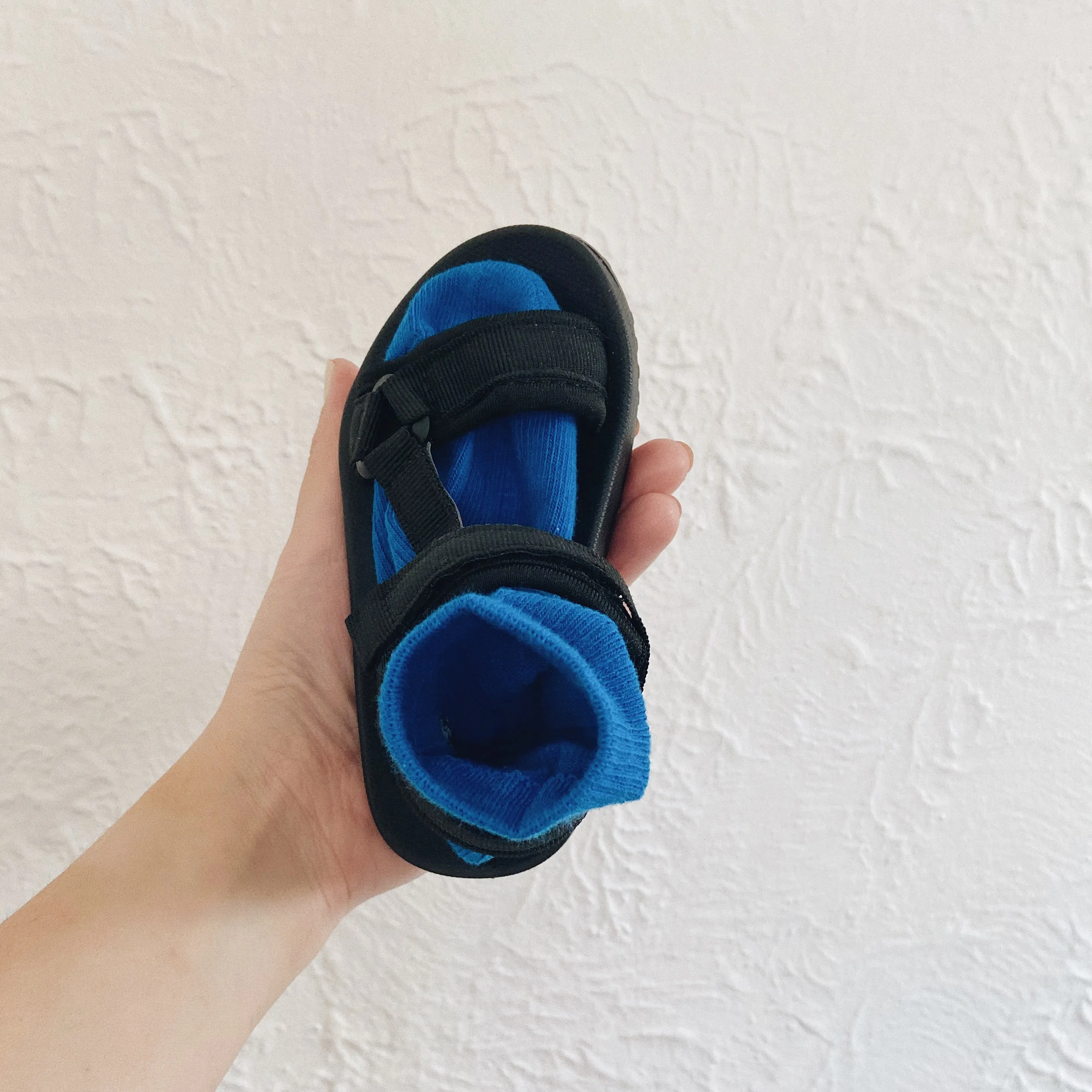 Olympia Velcro Sandals - Black